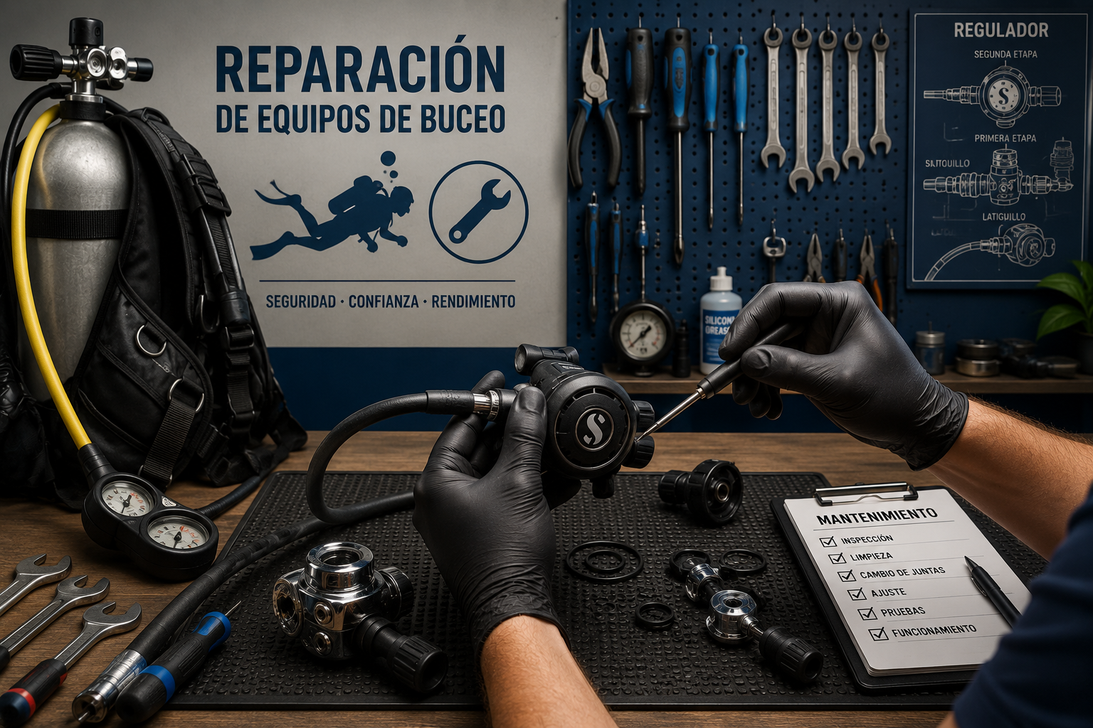 Reparación de equipos – Oceanos Diving Center